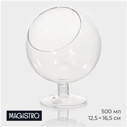 Конфетница на ножке Magistro «Орбита», 500 мл, 12,5×16,5 см