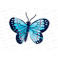 Бабочка на прищепке Жемчужная 6см 153-125 г