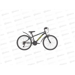 Велосипед 24 18ск RUSH HOUR 4000 V-brake ST черный рама 13 М, 280540