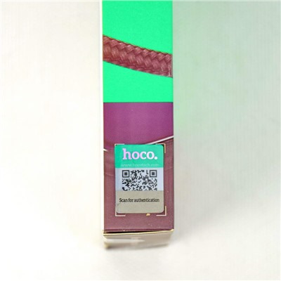 Кабель USB/8 pin HOCO U71 1.2м цв.черный(2.4A, круглый,ткань,коробка)