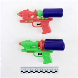 Водный пистолет 17см цв.в ассортименте (с двумя резервуарами для воды)(N3012) 117