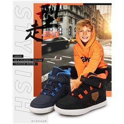 Утепленные ботинки для мальчиков UOVO, модная осенняя обувь 🥾
