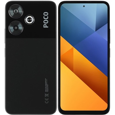 Смартфон Xiaomi POCO M6, 6.79", 8Гб, 256Гб, 108 Мп, 2 Мп, 2 Sim, NFC, 5030мАч, черный