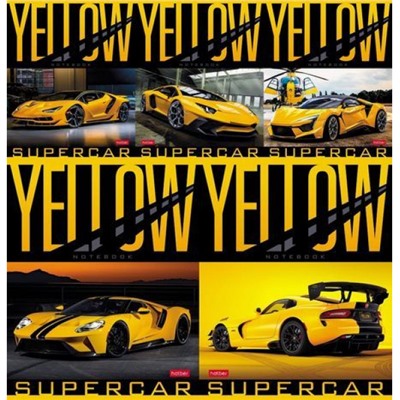 Тетрадь  48л клетка "YELLOWsupercar" (075177) Хатбер