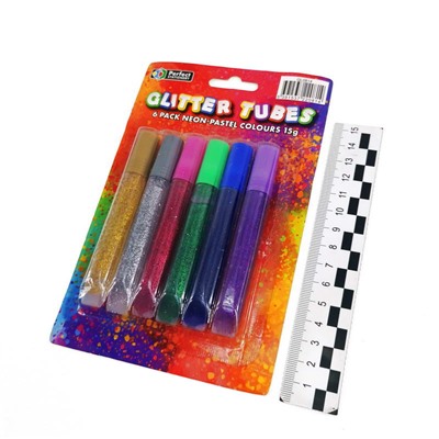 Гель с блестками для декорирования. Glitter Glue. Набор 6цв*10мл (№GL0814/H-460)