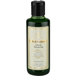 Шампунь для восстановления и роста волос Ним (Neem sat) Khadi Natural, 210 мл