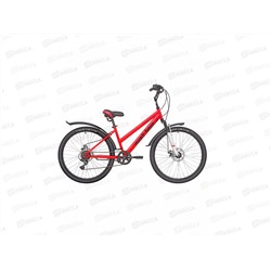 Велосипед 26 6ск RUSH HOUR LADY 505 DISC ST красный рама 15М, 280550