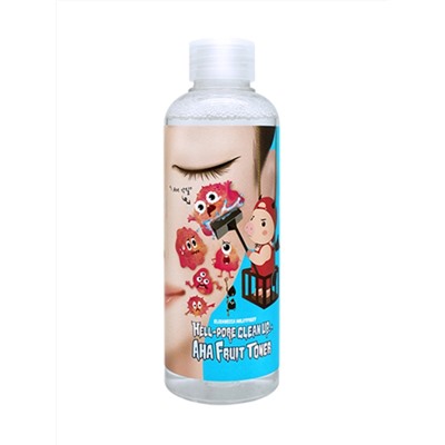 ELIZAVECCA - ПИЛИНГ-ТОНЕР ДЛЯ ЛИЦА С ФРУКТОВЫМИ КИСЛОТАМИ HELL-PORE CLEAN UP AHA FRUIT TONER, 200 ML