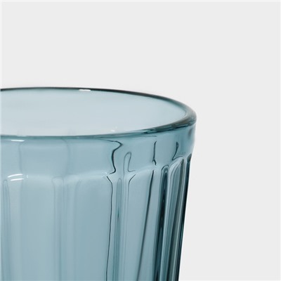 Набор стаканов стеклянных Magistro «Ла-Манш», 350 мл, 8×12,5 см, 6 шт, цвет синий