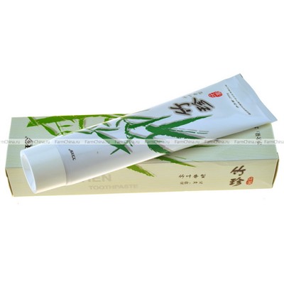 Зубная паста с экстрактом листьев бамбука Zhuzhen (200 грамм)