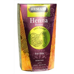 Хна для волос - Бургунди - Hemani Burgundy Henna, 4*25 гр