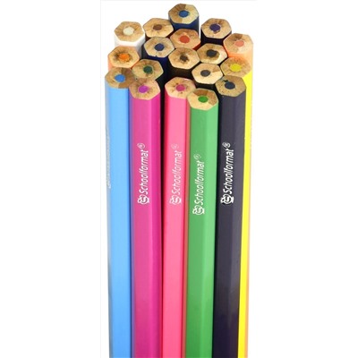 Набор цветных карандашей 18 цветов. МЕДВЕЖАТА,  шестигранные