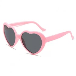 Солнцезащитные очки сердце розовый