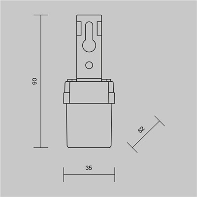 Датчик управления освещением Technical SL-01, 1200Вт, 5,2х4,5х9 см, цвет белый