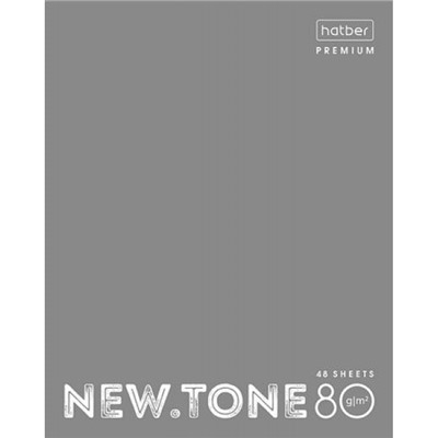 Тетрадь  48л клетка "NEWtone PASTEL Серый жемчуг" (067701) 05054 Хатбер