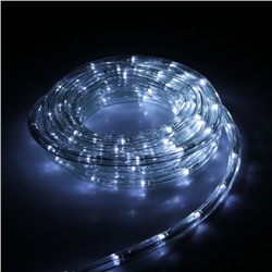 УЦЕНКА  LED шнур 10 мм, круглый, 20 м, чейзинг, 2W-LED/м-24-220V, с контр. 8р, БЕЛЫЙ