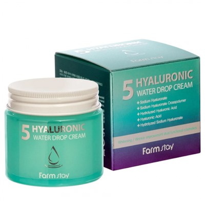 Крем для лица Farm Stay Hyaluronic 5 Water Drop Cream