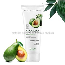 Пенка для умывания Dabo AVOCADO Natural Rich Foam Cleanser 180ml (125)