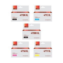 Комплект струйных картриджей EasyPrint IC-CLI471XL_SET (PGI-470BKXL;CLI-471XL) для Canon,