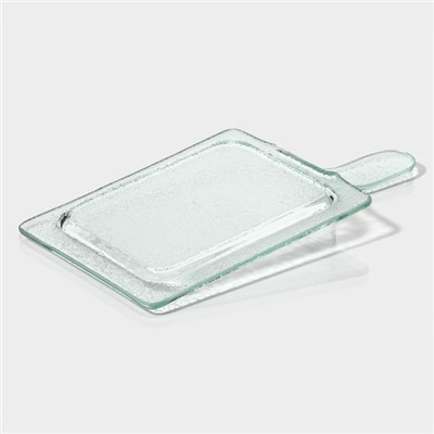 Блюдо стеклянное сервировочное Magistro «Авис», 29,5×15,5×4 см