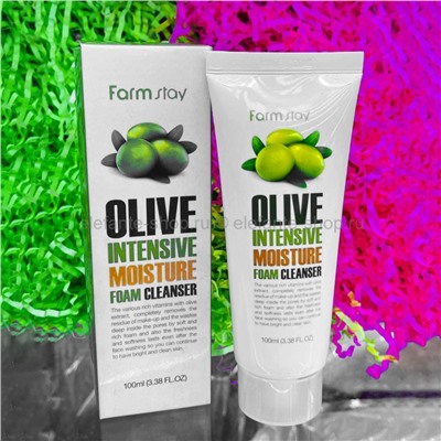 Пенка для умывания FarmStay Olive Intensive Moisture Foam 100ml (125)