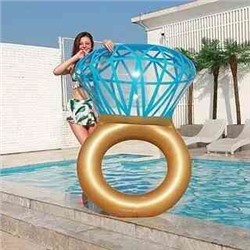 Гигантское надувное обручальное кольцо с бриллиантом, поплавок для плавательного 154*106cm