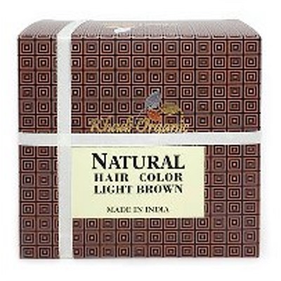 Хна натуральная светло-коричневая Кхади Natural Hair Color Light Brown Khadi Organic 100 гр.