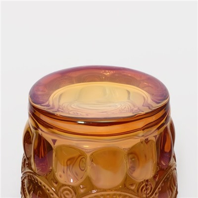 Набор стаканов стеклянных Magistro «Ла-Манш», 350 мл, 8×12,5 см, 6 шт, цвет янтарный