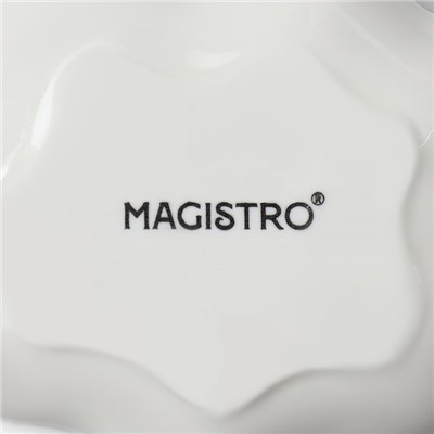 Кокильница фарфоровая Magistro «Цветок», 9,6×5,6 см, цвет белый