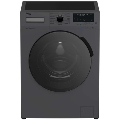 Стиральная машина Beko WSPE 6H616A, класс А, 1200 об/мин, до 6.5 кг, чёрная