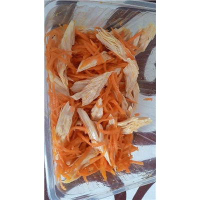 Корейская морковь со спаржей