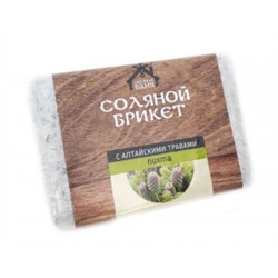 Соляной брикет "Соляная баня" с Алтайскими травами ПИХТА 1,35кг