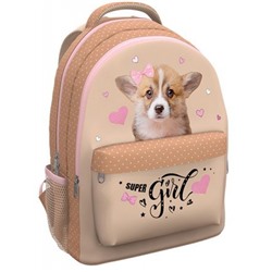 Рюкзак школьный "ErgoLine. Corgi Puppy" 20L 44х33х22 см 60139 ErichKrause