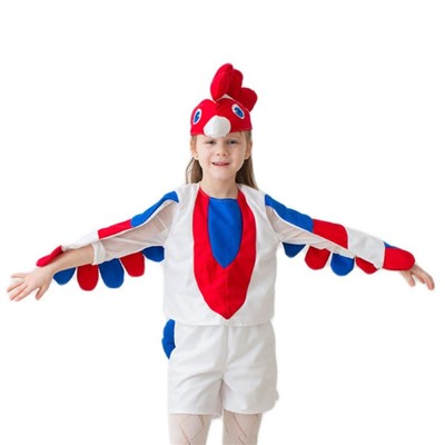 Карнавальный костюм «Петушок», 3-5 лет, рост 104-116 см, цвет белый