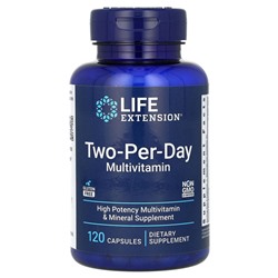 Life Extension, мультивитамины для приема два раза в день, 120 капсул