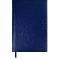 Ежедневник датированный на 2024 год Сариф-эконом, синий, А5, 176 листов