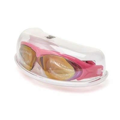 Очки для плавания Atemi N5201, силикон, цвет розовый