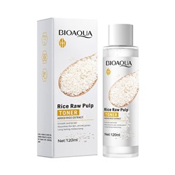 BIOAQUA, Тонер для лица с экстрактом риса Rice Raw Pulp, 120 мл