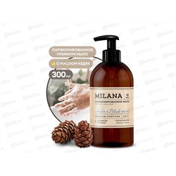 Milana Amber&Black жидкое парфюмированное мыло 300мл *6  125711