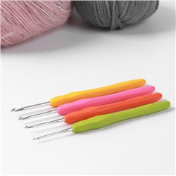 Набор крючков для вязания, d = 2-3,5 мм, 14 см, 4 шт, цвет разноцветный