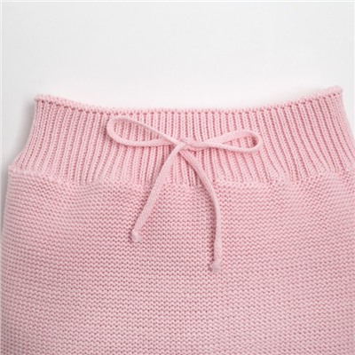 Комплект вязаный Крошка Я "Cute" рост 86-92 см, цвет розовый