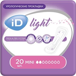 Урологические прокладки iD Light, Mini 20 шт