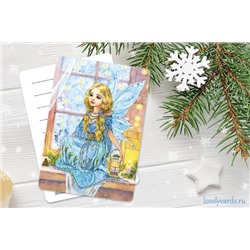 Снежная фея. Мини-открытка