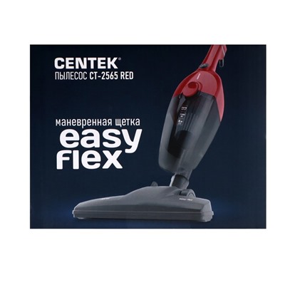 Пылесос Centek CT-2565, вертикальный, 1000/200 Вт, 1.2 л, красный