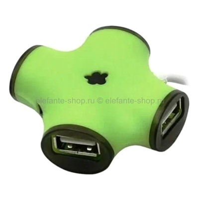 Концентратор USB HUB CBR CH-100 Green (UM)