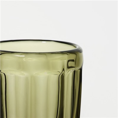 Бокал из стекла для шампанского «Ла-Манш», 160 мл, 7×20 см, цвет зелёный