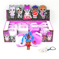 Кукла LOL Surprise Baby Cares в чемодане 7,5cм (кукла с волосами)(12шт в коробке)(№40103)