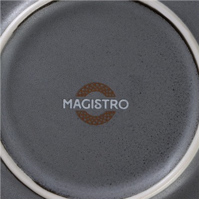 Салатник фарфоровый с высоким бортом Magistro Urban, 650 мл, d=17 см, цвет серый