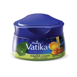 Крем для ночного восстановления волос - Dabur Vatika Night Repair Hair Cream, 140 мл