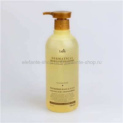 Бессульфатный шампунь от выпадения волос La’dor Dermatical Hair Loss Shampoo 530ml (51)